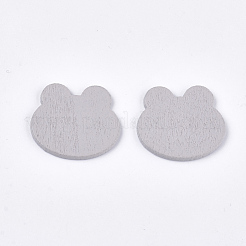 塗装ポプラ木製カボション  カエル  ゲインボロ  19x21.5x1.5mm&nbsp;WOOD-T021-33C