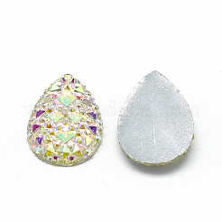 Resin Cabochons&nbsp;X-CRES-Q193-18x25-10AB