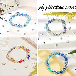 40Pcs 4 Colors Ion Plating(IP) 304 Stainless Steel Spacer Beads&nbsp;STAS-UN0030-56