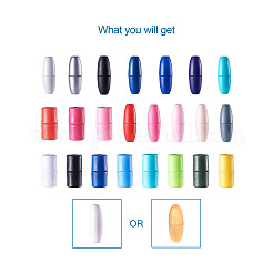 プラスチック離脱クラスプ  プラスチックストラップ安全分離ポップバレルコネクター付き  ミックスカラー  24x9mm  穴：2.5mm&nbsp;KY-TA0001-11