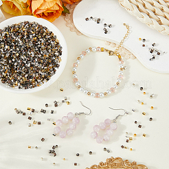 4500Pcs 15 Styles Brass Crimp Beads&nbsp;KK-PA0001-08