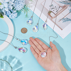 6Pcs Glass Charms Ceiling Fan Pull Chain Extenders&nbsp;HJEW-CP00044