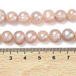 Natural Cultured Freshwater Pearl Beads Strands&nbsp;PEAR-L034-12C