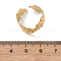 304 Stainless Steel Cuff Open Rings for Women&nbsp;RJEW-L341-02E-G