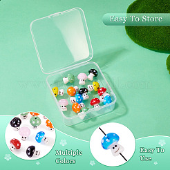 14Pcs 7 Colors Handmade Lampwork Beads&nbsp;LAMP-TA0001-89