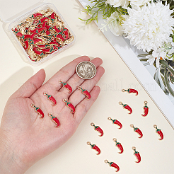 100Pcs Alloy Enamel Pendants&nbsp;FIND-UN0010-50