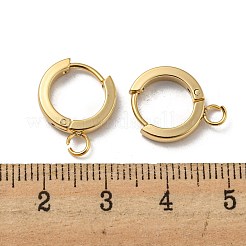 201 Stainless Steel Huggie Hoop Earrings Findings&nbsp;STAS-A167-01J-G
