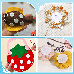 200Pcs Felt Self-adhesive Stickers&nbsp;STIC-PH0001-07B