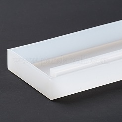 長方形の led アート ライト ディスプレイ ベース diy シリコーン金型  レジン型  UVレジン用  エポキシ樹脂工芸品作り  ホワイト  152x48x13mm&nbsp;DIY-C054-03