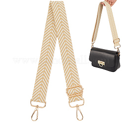 ポリエステルバッグストラップ  鉄パーツ  バッグ交換用アクセサリー  ビスク  715~1350x37x8mm&nbsp;FIND-WH20006-54