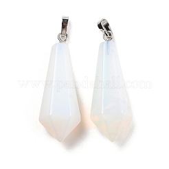 Synthetic Opalite Pointed Pendants&nbsp;G-I314-02P-25