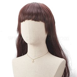 クリアキュービックジルコニア付きブラスペンダントネックレス  女性用304ステンレスジュエリー  混合形状  ゴールドカラー  15.67インチ（39.8cm）&nbsp;NJEW-JN04250-02