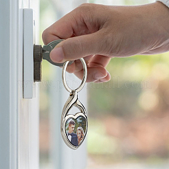 Iron with Zinc Alloy Sublimation Keychain Blanks&nbsp;KEYC-FH0001-52