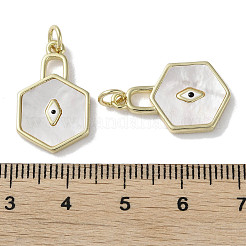 Brass Micro Pave Cubic Zirconia Pendants&nbsp;KK-G485-33C-G