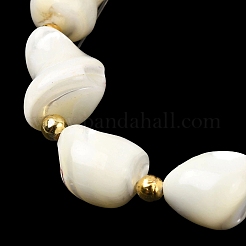 Natural Trochid Shell/Trochus Shell Beads Strands&nbsp;X-BSHE-A002-07