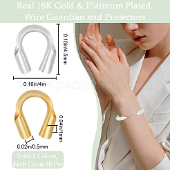 100Pcs 2 Colors Wire Guardian and Protectors&nbsp;KK-BBC0013-11