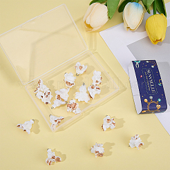 20Pcs Opaque Resin Popcorn Pendants&nbsp;RESI-SC0006-90