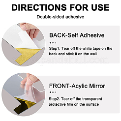 Mirror Wall Stickers&nbsp;DIY-WH0282-22B
