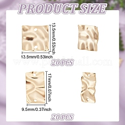 40Pcs 2 Styles Brass Connector Charms&nbsp;KK-GO0001-76