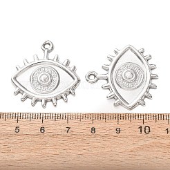 304ステンレスペンダント  サンバーストナザールボンジュウチャーム  ステンレス鋼色  30x28x3mm  穴：1.8mm&nbsp;SA-CBAAA70-03B-P