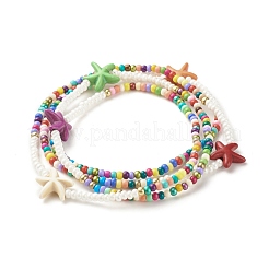 Summer Jewelry Starfish Waist Bead&nbsp;NJEW-C00028-03