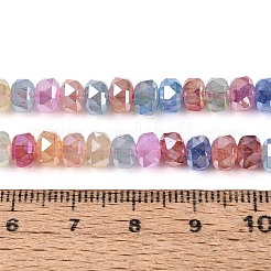 Anti-Tarnish Electroplate Glass Imitation Jade Beads Strands&nbsp;EGLA-T029-6mm-13M