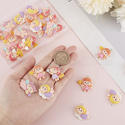 30Pcs 5 Style Opaque Resin Pendants&nbsp;RESI-SC0002-46