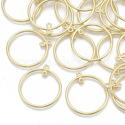 Alloy  2-Loop Link Pendants&nbsp;PALLOY-S132-040B-G
