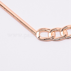Zinc Alloy Chain Bag Handles&nbsp;PALLOY-WH0071-48LG