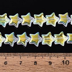 Electroplate Transparent Glass Beads Strands&nbsp;EGLA-N057-06A-01