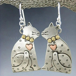 Alloy Dangle Earrings&nbsp;WG6826B-01
