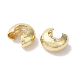 Brass Crimp Bead Cover&nbsp;KK-K383-07B-G