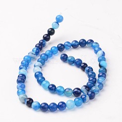 Natural Striped Agate/Banded Agate Beads&nbsp;AGAT-6D-6