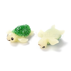 オペーク樹脂カボション  海洋動物シリーズ  カメ  ライトゴールデンロッドイエロー  26.5x22x9.5mm&nbsp;RESI-I043-03
