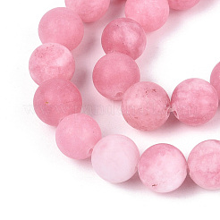 Natural White Jade Bead Strands&nbsp;G-R297-8mm-31