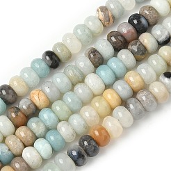Natural Flower Amazonite Beads Strands&nbsp;G-F520-16