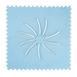 湾曲チューブ10本、スターリングシルバービーズ925個  銀  20x1.5mm  穴：1mm&nbsp;STER-TA0001-43A