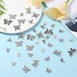 50Pcs 10 Styles Tibetan Style Alloy Pendants&nbsp;FIND-YW0006-94