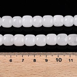 天然石ホワイトジェイドビーズ連売り  バレル  10~10.5x9~9.5mm  穴：1.2mm  約41~43個/連  14.37~16''（36.5~40センチメートル）&nbsp;G-T138-134