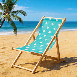1Pc Star Pattern Chair Polycotton Cloth&nbsp;AJEW-GF0015-38E