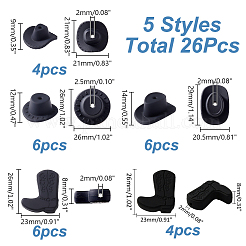 26Pcs 5 Styles Silicone Focal Beads&nbsp;SIL-AR0001-19