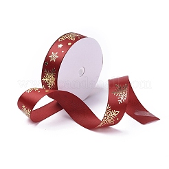 20 Yards Christmas Printed Polyester Satin Ribbon&nbsp;SRIB-P021-A02