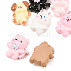 Cute Animal Opaque Resin Enamel Cabochons&nbsp;RE-CBAFAAF-03