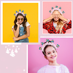 Cloth Lollipop Hair Bands for Women Girl&nbsp;OHAR-WH0021-89B
