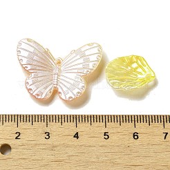 不透明なアクリルビーズ  混合図形  ゴールド  11~23x12.5~30x2.5~10.5mm  穴：1~2mm&nbsp;OACR-H039-03C