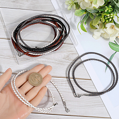 10Pcs 5 Colors Braided Leather Cords&nbsp;NCOR-SC0001-02