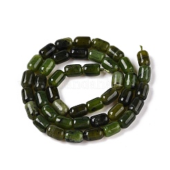 天然カナダ翡翠ビーズ連売り  コラム  9~9.5x6mm  穴：0.9~1mm  約42~43個/連  15.24~15.8''（38.7~39.5センチメートル）&nbsp;G-G980-49A