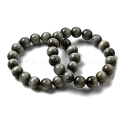 Grade AA Natural Eagle Eye Stone Round Beads Stretch Bracelets for Women&nbsp;BJEW-L712-B05-12mm