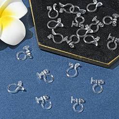 20Pcs 2 Styles Plastic Clip-on Earring Converters Findings&nbsp;KY-FS0001-27