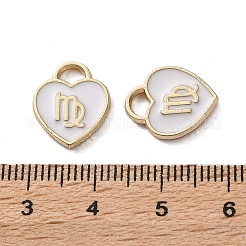 (Defective Closeout Sale: Enamel Yellowing) Golden Alloy Enamel Charms&nbsp;ENAM-XCP0001-47A